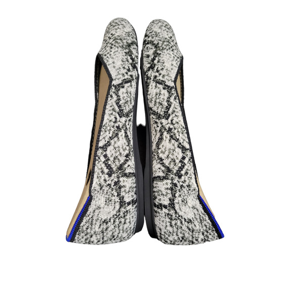 Rothy's the Flat in Python Shoe in Black Cream Grey, Sz 9.5 -- NWT/NIB - Picture 13 of 16